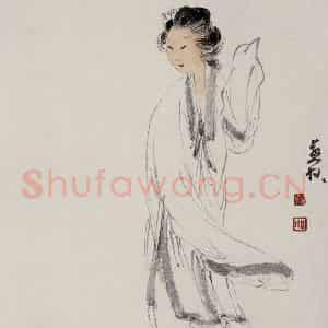 徐燕孙《白描人物》国画人物作品图片鉴赏