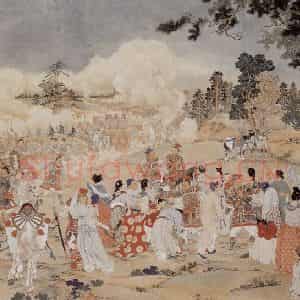 1956年 徐燕孙《兵马行》国画人物作品图片鉴赏