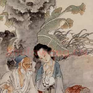 徐燕孙《济南伏生图》国画人物作品图片鉴赏