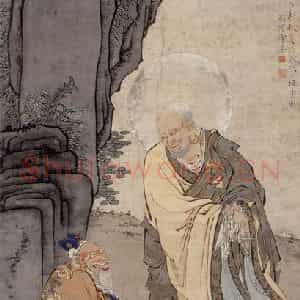 1936年 徐燕孙《罗汉图》国画人物作品图片鉴赏