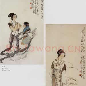 徐燕孙《仕女》国画人物作品图片鉴赏