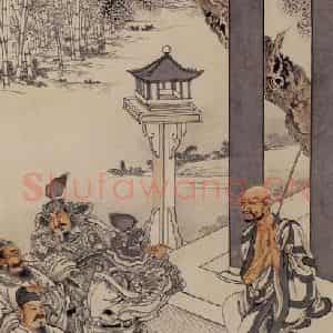 徐燕孙《石李龙问道图》国画人物作品图片鉴赏