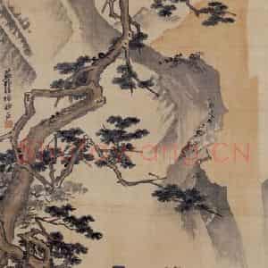 徐燕孙《松下高士图》国画人物作品图片鉴赏