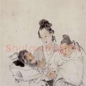 徐燕孙《初唐三侠》国画人物作品图片鉴赏