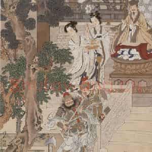 徐燕孙《同泰翻经》国画人物作品图片鉴赏