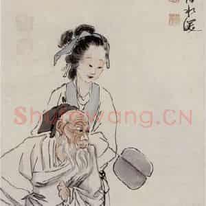 徐燕孙《戏猿图》国画人物作品图片鉴赏