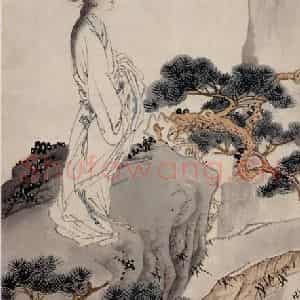 1938年 徐燕孙《览胜图》国画人物作品图片鉴赏