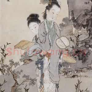 徐燕孙《仿明人笔意》国画人物作品图片鉴赏