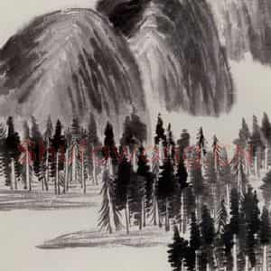 1922年 齐白石《山水》国画山水作品图片鉴赏