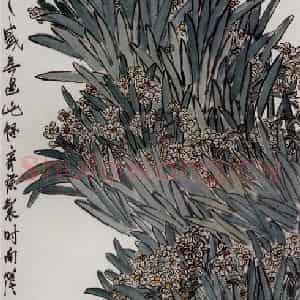 约20年代初期 齐白石《水仙》国画花鸟作品图片鉴赏