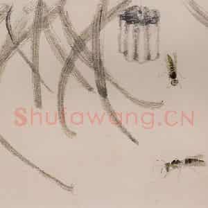 1924年 齐白石《草虫册页》国画花鸟作品图片鉴赏