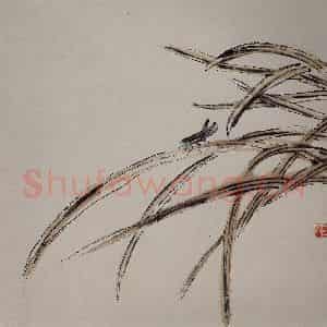 1924年 齐白石《草虫册页》国画花鸟作品图片鉴赏