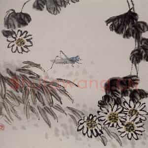 1924年 齐白石《草虫册页》国画花鸟作品图片鉴赏