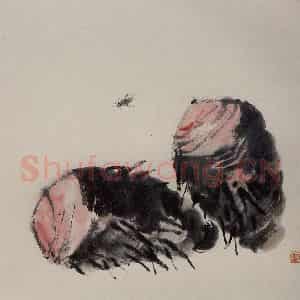 1924年 齐白石《草虫册页》国画花鸟作品图片鉴赏