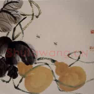 1924年 齐白石《草虫册页》国画花鸟作品图片鉴赏