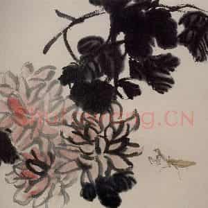 1924年 齐白石《草虫册页》国画花鸟作品图片鉴赏