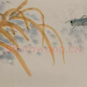 1924年 齐白石《草虫册页》国画花鸟作品图片鉴赏