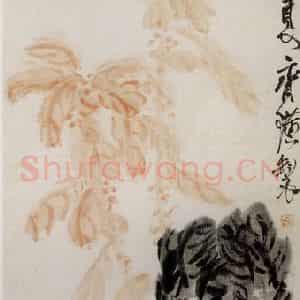 1925年 齐白石《老少清白图》国画花鸟作品图片鉴赏