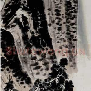 1925年 齐白石《好山依屋图》国画山水作品图片鉴赏