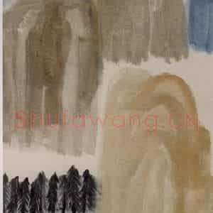 约20年代中期 齐白石《山水四条屏》国画山水作品图片鉴赏