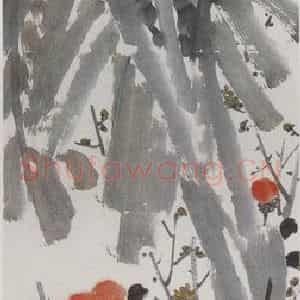 约20年代中期 齐白石《三友图》国画花鸟作品图片鉴赏