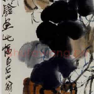 约20年代中期 齐白石《南瓜》国画花鸟作品图片鉴赏