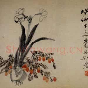 1920年 齐白石《花卉画稿》国画花鸟作品图片鉴赏