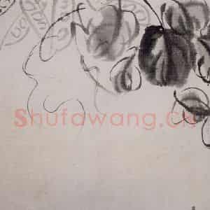1920年 齐白石《扁豆》国画花鸟作品图片鉴赏