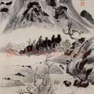 1919年 齐白石《山水人物》国画山水人物作品图片鉴赏