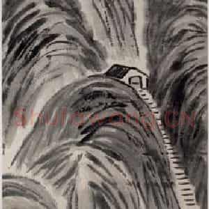 1922年 齐白石《山水四条屏》国画山水作品图片鉴赏