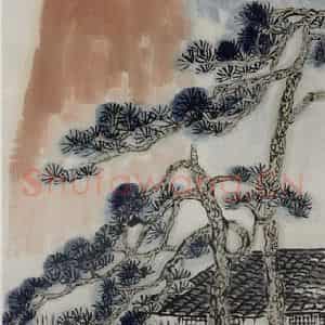 1947年 齐白石《借山吟馆图》国画花鸟作品图片鉴赏