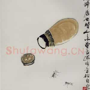 1947年 齐白石《花卉草虫册页》国画花鸟作品图片鉴赏