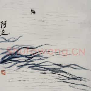 1948年 齐白石《花卉草虫册页》国画花鸟作品图片鉴赏