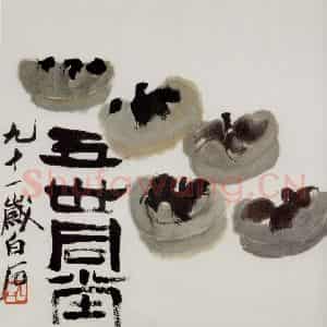 齐白石《册页》国画花鸟作品图片鉴赏