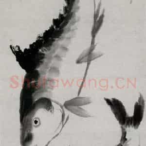 齐白石《鲤鱼》国画花鸟作品图片鉴赏