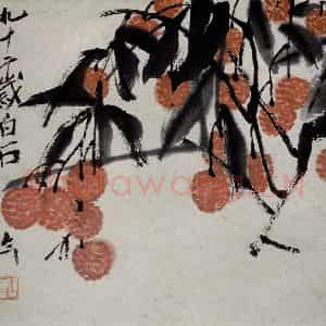 齐白石《蔬果册》国画花鸟作品图片鉴赏