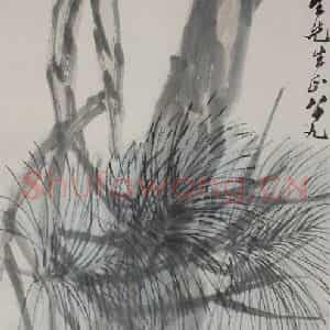 1949年 齐白石《松鼠》国画花鸟作品图片鉴赏