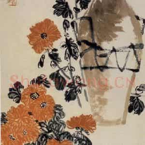 齐白石《延年》国画花鸟作品图片鉴赏