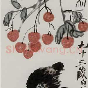 齐白石《平安多利》国画花鸟作品图片鉴赏