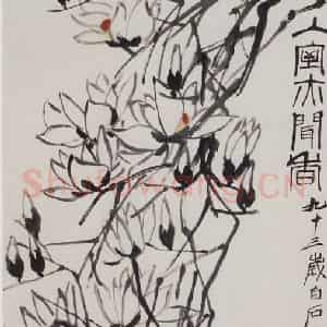齐白石《入室亦闻香》国画花鸟作品图片鉴赏