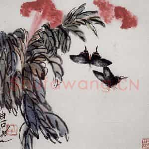齐白石《虫草杂画册》国画花鸟作品图片鉴赏