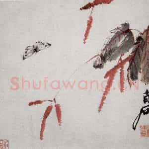 齐白石《虫草杂画册》国画花鸟作品图片鉴赏