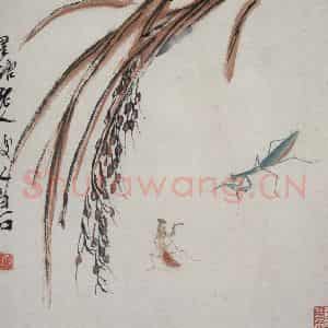 齐白石《虫草杂画册》国画花鸟作品图片鉴赏