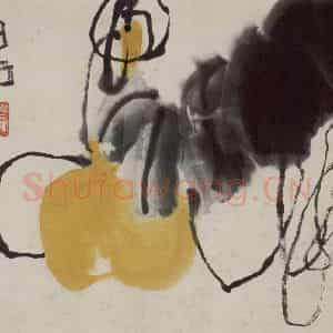 齐白石《花果册》国画花鸟作品图片鉴赏