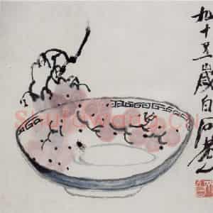 齐白石《葡萄》国画花鸟作品图片鉴赏