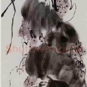 齐白石《葡萄》国画花鸟作品图片鉴赏