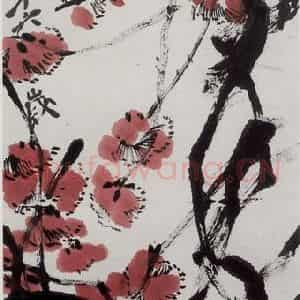 齐白石《梅》国画花鸟作品图片鉴赏
