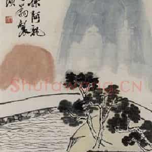 1950年 齐白石《沁园忆旧图》国画花鸟作品图片鉴赏