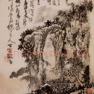 1974年 黄秋园《山水册页》国画山水作品图片鉴赏