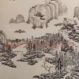 清代 王鉴《仿古山水图册》国画山水作品图片鉴赏